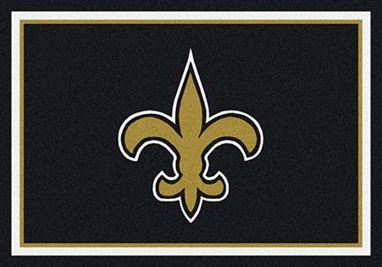 New Orleans Saints 3' 10" x 5' 4" Team Spirit Area Rug (Black)