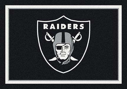 Oakland Raiders 5' 4" x 7' 8" Team Spirit Area Rug (Black)