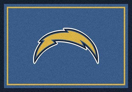 San Diego Chargers 7' 8" x 10' 9" Team Spirit Area Rug (Powder Blue)