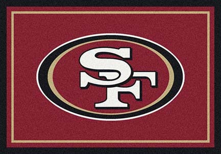 San Francisco 49ers 5' 4" x 7' 8" Team Spirit Area Rug (Red)