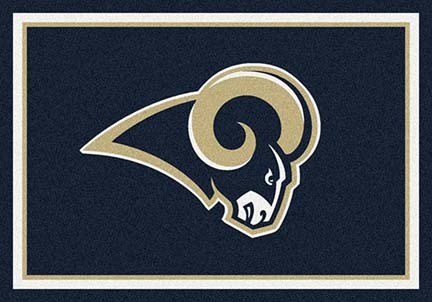 St. Louis Rams 3' 10" x 5' 4" Team Spirit Area Rug (Navy Blue)