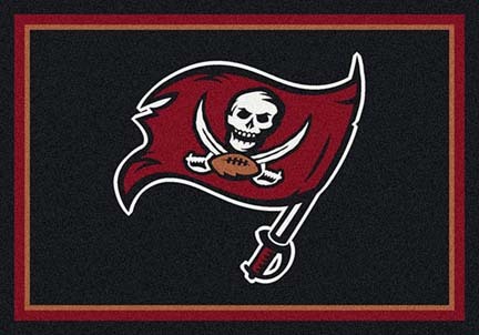 Tampa Bay Buccaneers 3' 10" x 5' 4" Team Spirit Area Rug (Black)