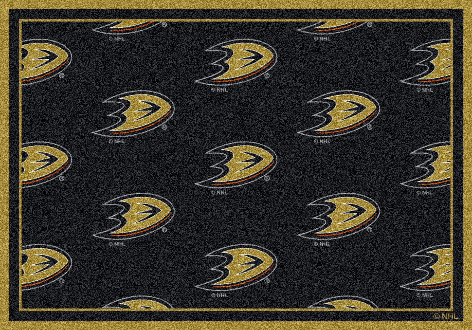 Anaheim Ducks 2' 1" x 7' 8" Team Repeat Area Rug Runner