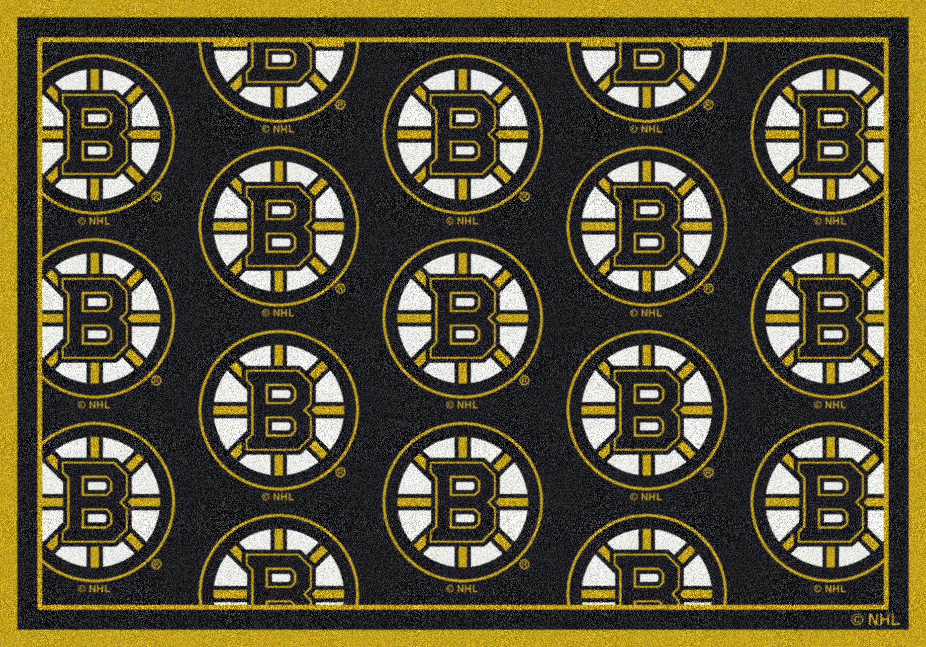 Boston Bruins 5' 4" x 7' 8" Team Repeat Area Rug