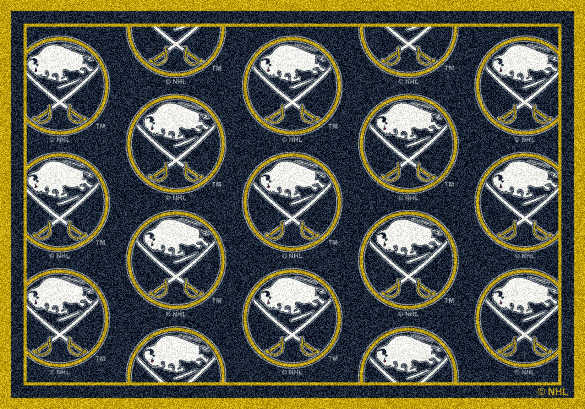 Buffalo Sabres 2' 1" x 7' 8" Team Repeat Area Rug Runner