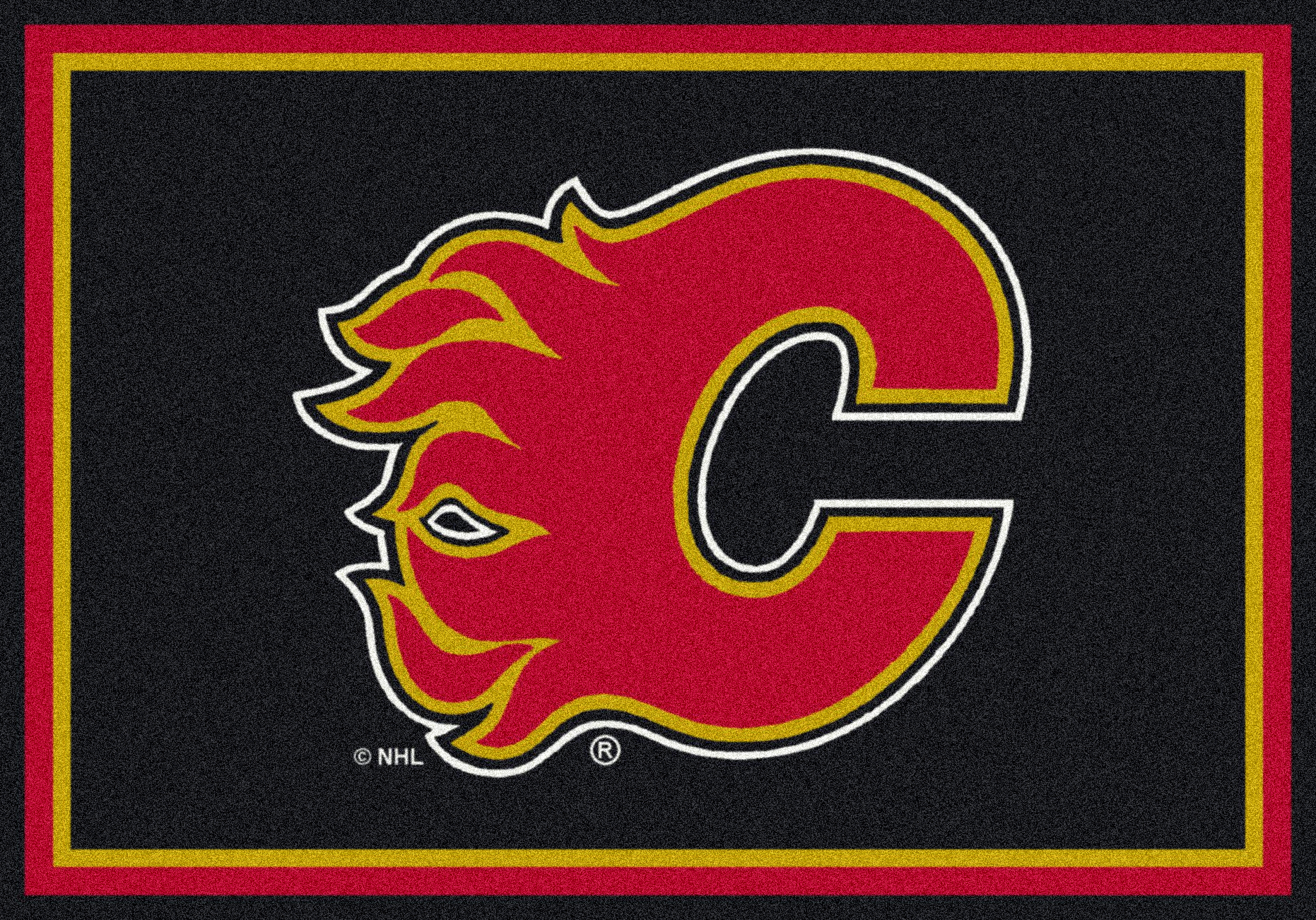 Calgary Flames 5' 4" x 7' 8" Team Spirit Area Rug
