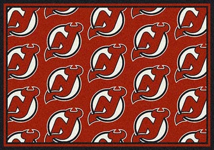 New Jersey Devils 7' 8" x 10' 9" Team Repeat Area Rug