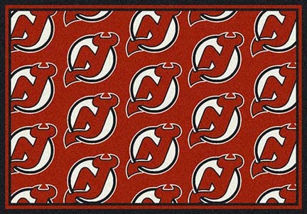 New Jersey Devils 5' 4" x 7' 8" Team Repeat Area Rug