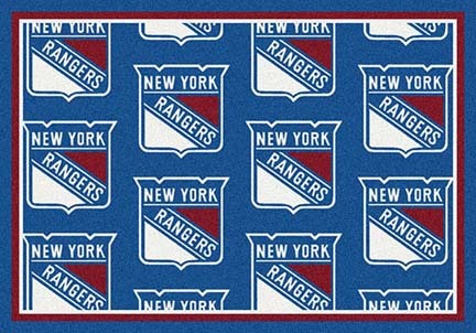 New York Rangers 5' 4" x 7' 8" Team Repeat Area Rug