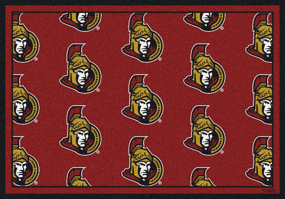 Ottawa Senators 5' 4" x 7' 8" Team Repeat Area Rug