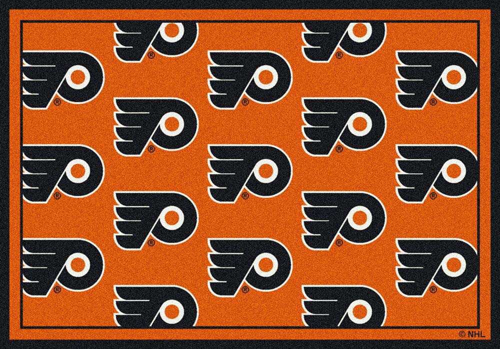 Philadelphia Flyers 7' 8" x 10' 9" Team Repeat Area Rug