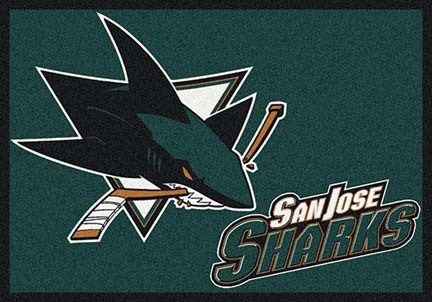 San Jose Sharks 2' 8" x 3' 10" Team Spirit Area Rug