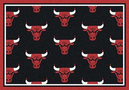 Chicago Bulls 7' 8" x 10' 9" Team Repeat Area Rug