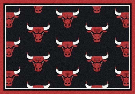 Chicago Bulls 7' 8" x 10' 9" Team Repeat Area Rug