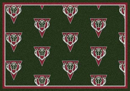 Milwaukee Bucks 7' 8" x 10' 9" Team Repeat Area Rug