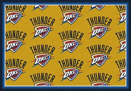 Oklahoma City Thunder 7' 8" x 10' 9" Team Repeat Area Rug