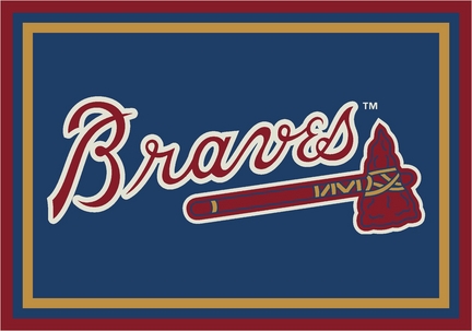 Atlanta Braves 2'8" x 3'10" Team Spirit Area Rug