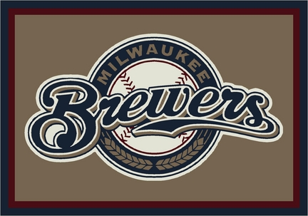 Milwaukee Brewers 5' 4" x 7' 8" Team Spirit Area Rug