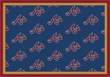 Atlanta Braves 7' 8" x 10' 9" Team Repeat Area Rug