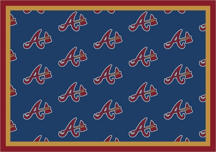 Atlanta Braves 7' 8" x 10' 9" Team Repeat Area Rug