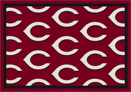 Cincinnati Reds 5' 4" x 7' 8" Team Repeat Area Rug