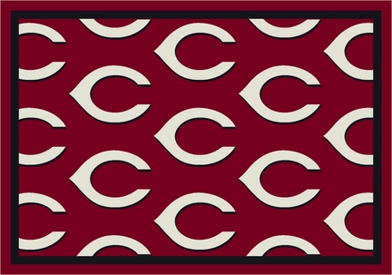 Cincinnati Reds 7' 8" x 10' 9" Team Repeat Area Rug