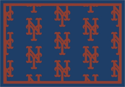 New York Mets 7' 8" x 10' 9" Team Repeat Area Rug