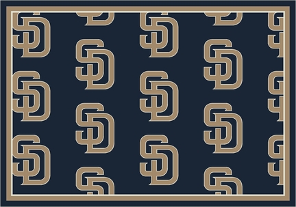 San Diego Padres 7' 8" x 10' 9" Team Repeat Area Rug