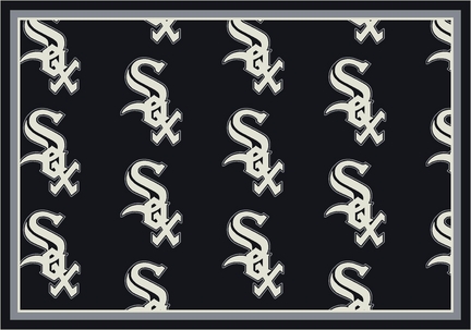 Chicago White Sox 7' 8" x 10' 9" Team Repeat Area Rug