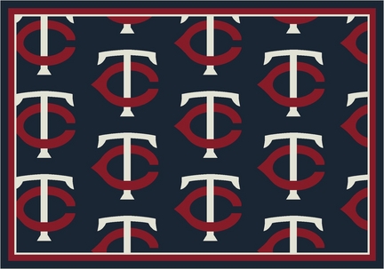 Minnesota Twins 5' 4" x 7' 8" Team Repeat Area Rug