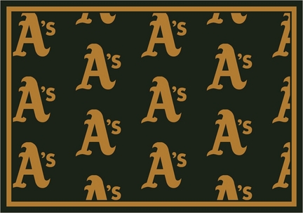 Oakland Athletics 5' 4" x 7' 8" Team Repeat Area Rug