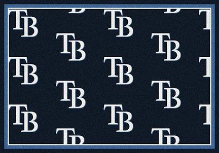 Tampa Bay Rays 7' 8" x 10' 9" Team Repeat Area Rug