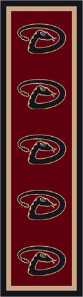 Arizona Diamondbacks 2' 1" x 7' 8" Team Repeat Area Rug Runner