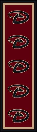 Arizona Diamondbacks 2' 1" x 7' 8" Team Repeat Area Rug Runner