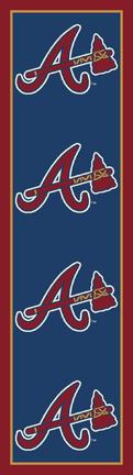 Atlanta Braves 2' 1" x 7' 8" Team Repeat Area Rug Runner