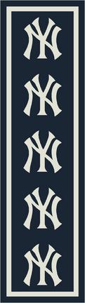New York Yankees 2' 1" x 7' 8" Team Repeat Area Rug Runner