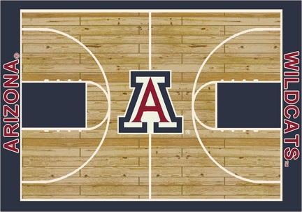 Arizona Wildcats 7' 8" x 10' 9" Home Court Area Rug