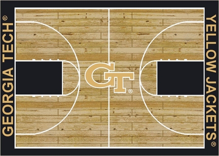 Georgia Tech Yellow Jackets 7' 8" x 10' 9" Home Court Area Rug