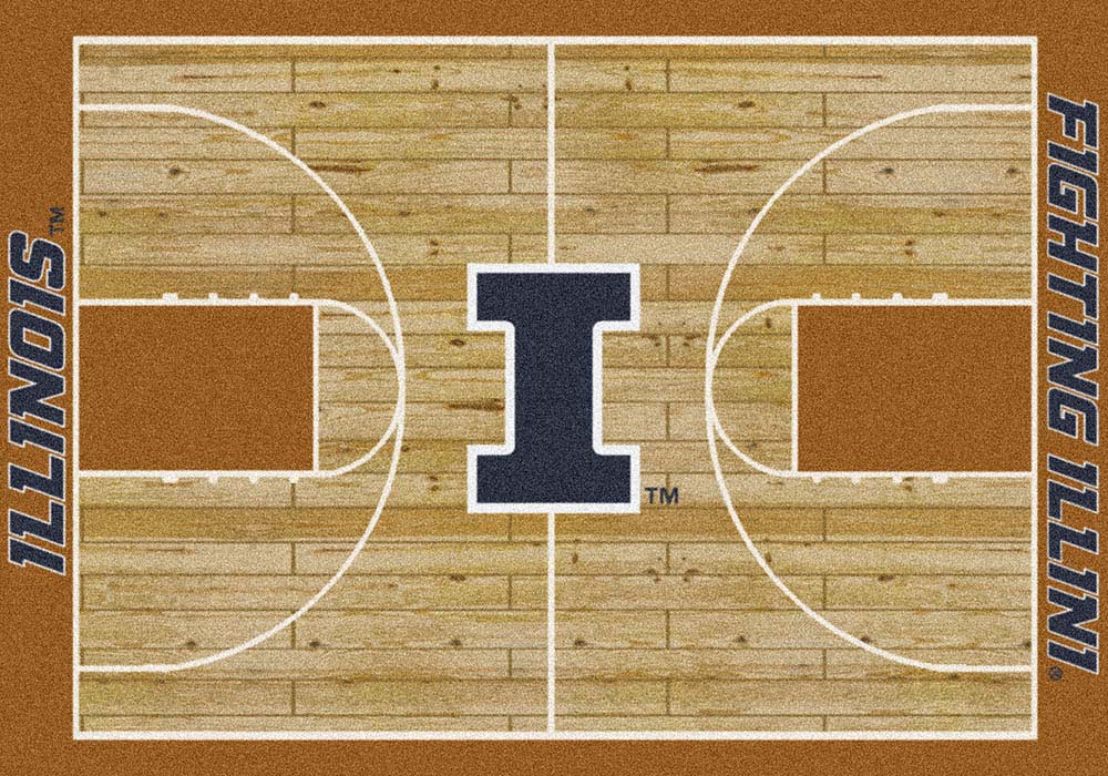 Illinois Fighting Illini 5' 4" x 7' 8" Home Court Area Rug