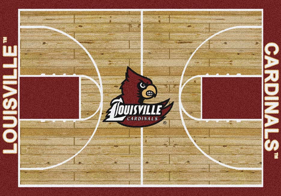 Louisville Cardinals 5' 4" x 7' 8" Home Court Area Rug