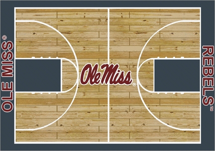 Mississippi (Ole Miss) Rebels 5' 4" x 7' 8" Home Court Area Rug