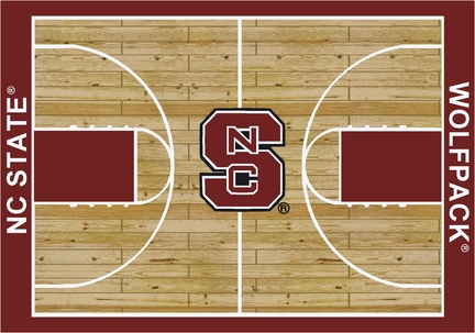North Carolina State Wolfpack 7' 8" x 10' 9" Home Court Area Rug