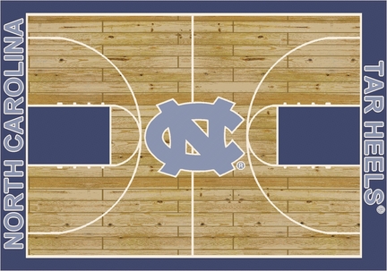 North Carolina Tar Heels 5' 4" x 7' 8" Home Court Area Rug