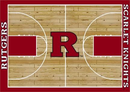 Rutgers Scarlet Knights 5' 4" x 7' 8" Home Court Area Rug
