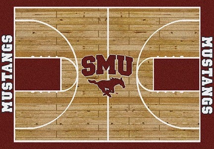 Southern Methodist (SMU) Mustangs 7' 8" x 10' 9" Home Court Area Rug
