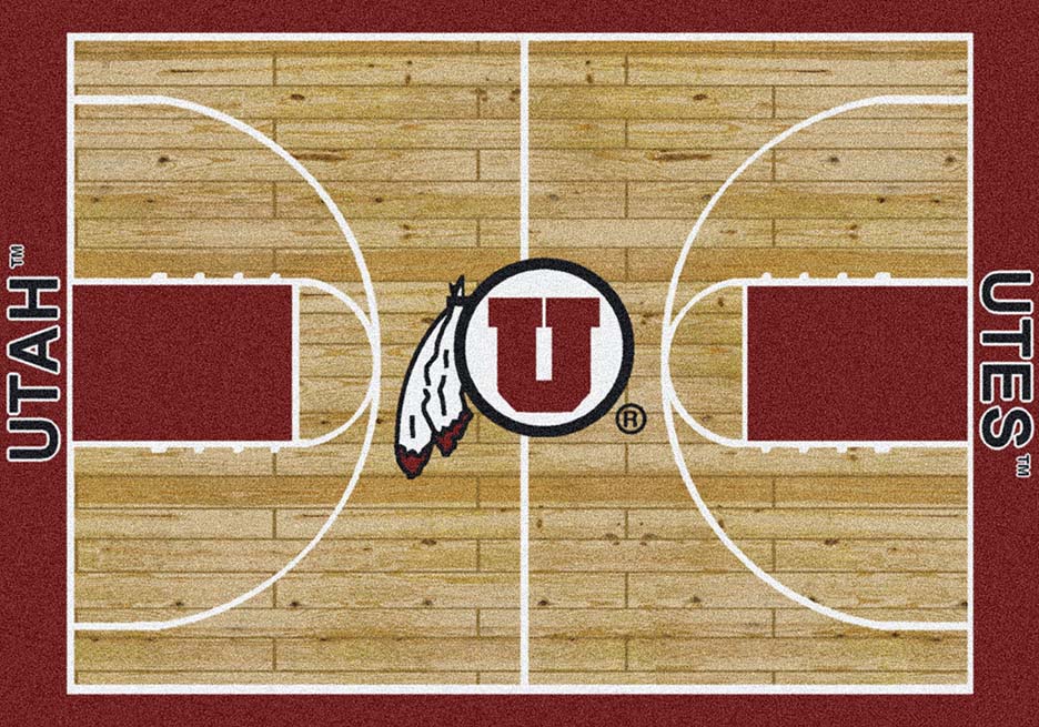 Utah Utes 5' 4" x 7' 8" Home Court Area Rug