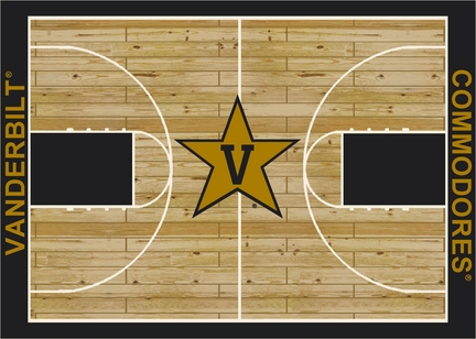 Vanderbilt Commodores 5' 4" x 7' 8" Home Court Area Rug