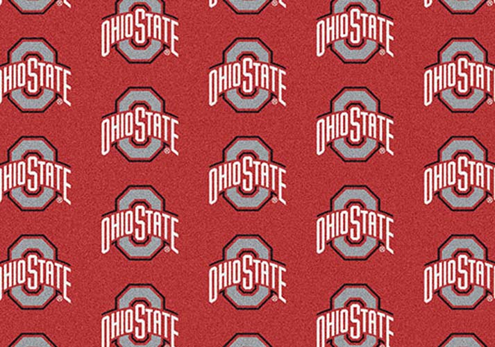 Ohio State Buckeyes 5' 4" x 7' 8" Team Repeat Area Rug