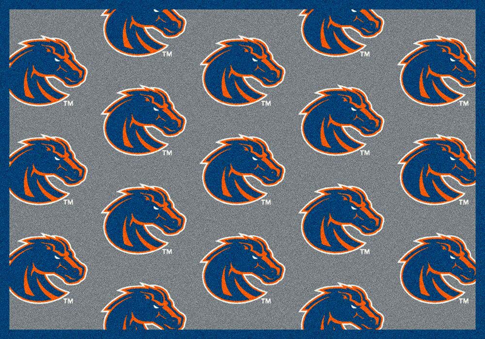 Boise State Broncos 7' 8" x 10' 9" Team Repeat Area Rug