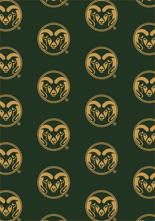 Colorado State Rams 3' 10" x 5' 4" Team Repeat Area Rug